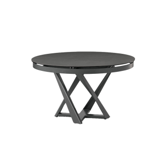 Mesa extensible Cronos de la firma italiana Target Point en acabado grafito.