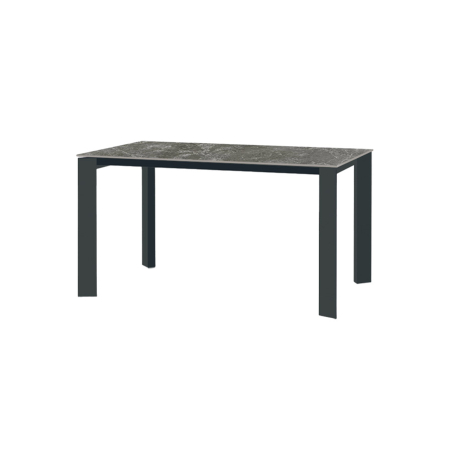 Mesa extensible Enea de la firma italiana Target Point en acabado del sobre y estructura grafito