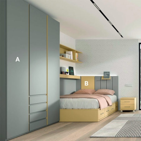 Dormitorio Juvenil AD-51 ACABADOS