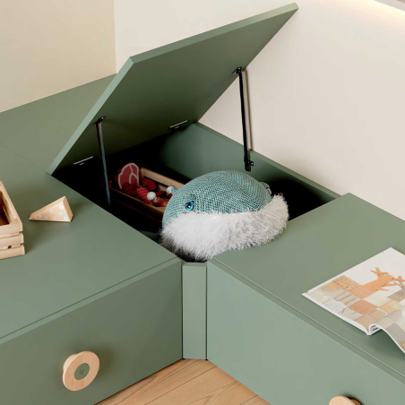 Dormitorio juvenil Flow 1 fabricado en melamina