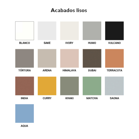 Acabados lisos de la colección Flow de la marca JotaJotape