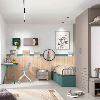 Dormitorio Juvenil AD-61 | Glicerio Chaves en Muebles Lara