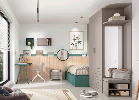 Dormitorio Juvenil AD-61 | Glicerio Chaves en Muebles Lara
