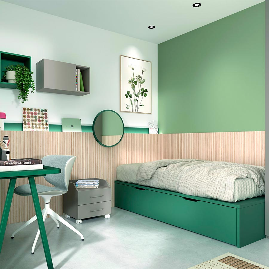 Dormitorio Juvenil AD-61 | Glicerio Chaves en Muebles Lara