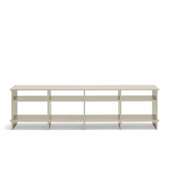 Mueble TV Inari de la firma valenciana Teulat en acabado arena.
