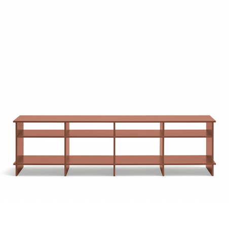 Mueble TV Inari de la firma valenciana Teulat en acabado teja.