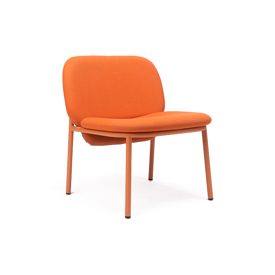 Sillón Lana Acero respaldo bajo