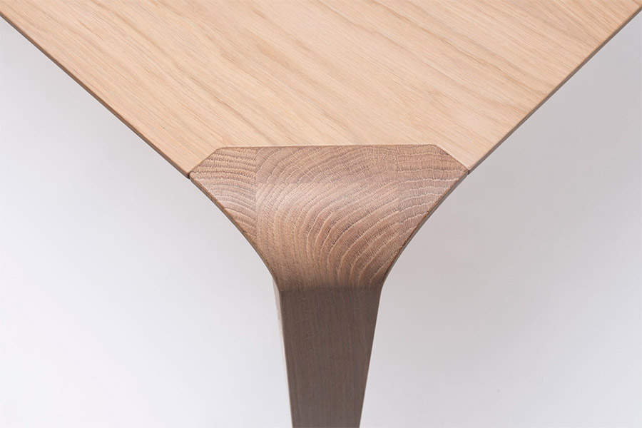 Mesa Silu madera curva