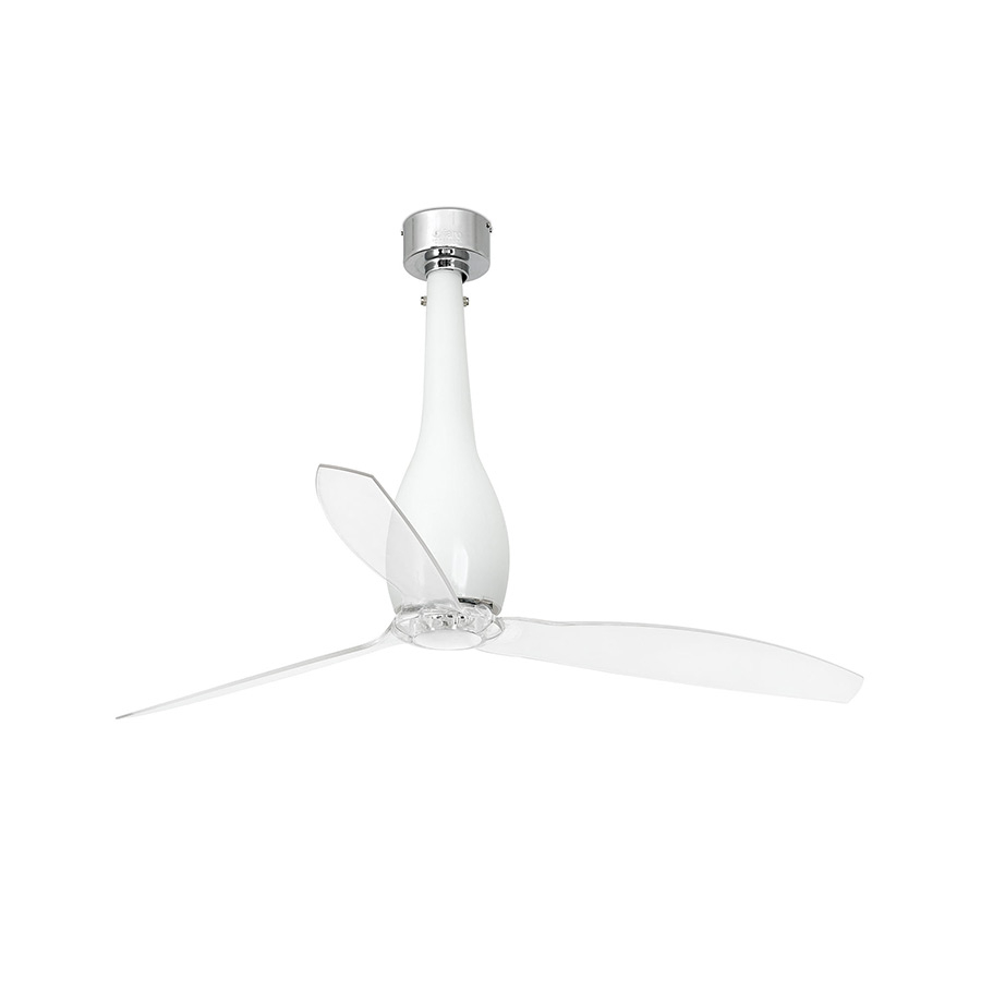 Ventilador de techo Eterfan de la firma nacional Faro Barcelona en acabado blanco