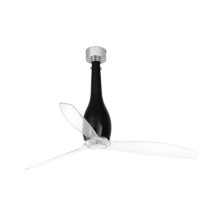 Ventilador de techo Eterfan de la firma nacional Faro Barcelona en acabado negro