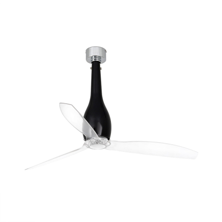 Ventilador de techo Eterfan de la firma nacional Faro Barcelona en acabado negro