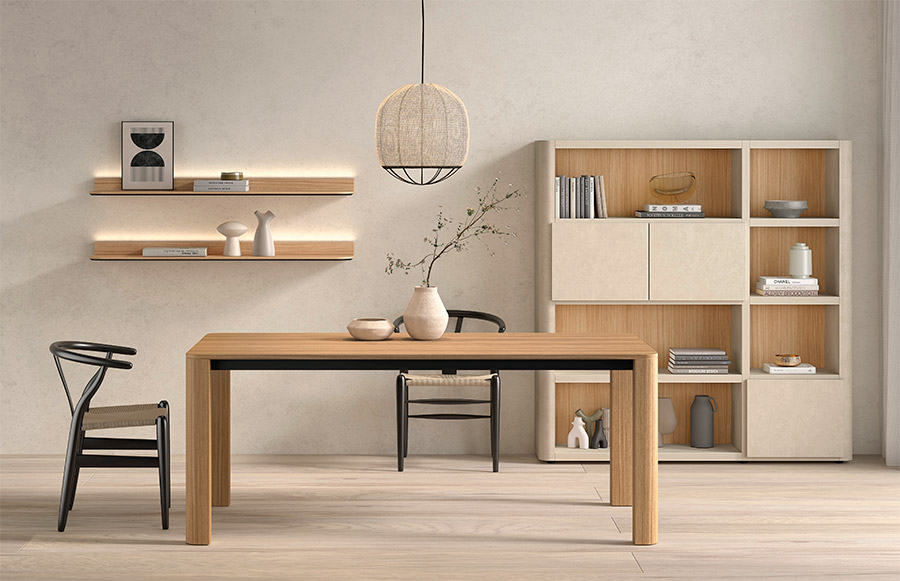 Mesa rectangular B090 Kazzano