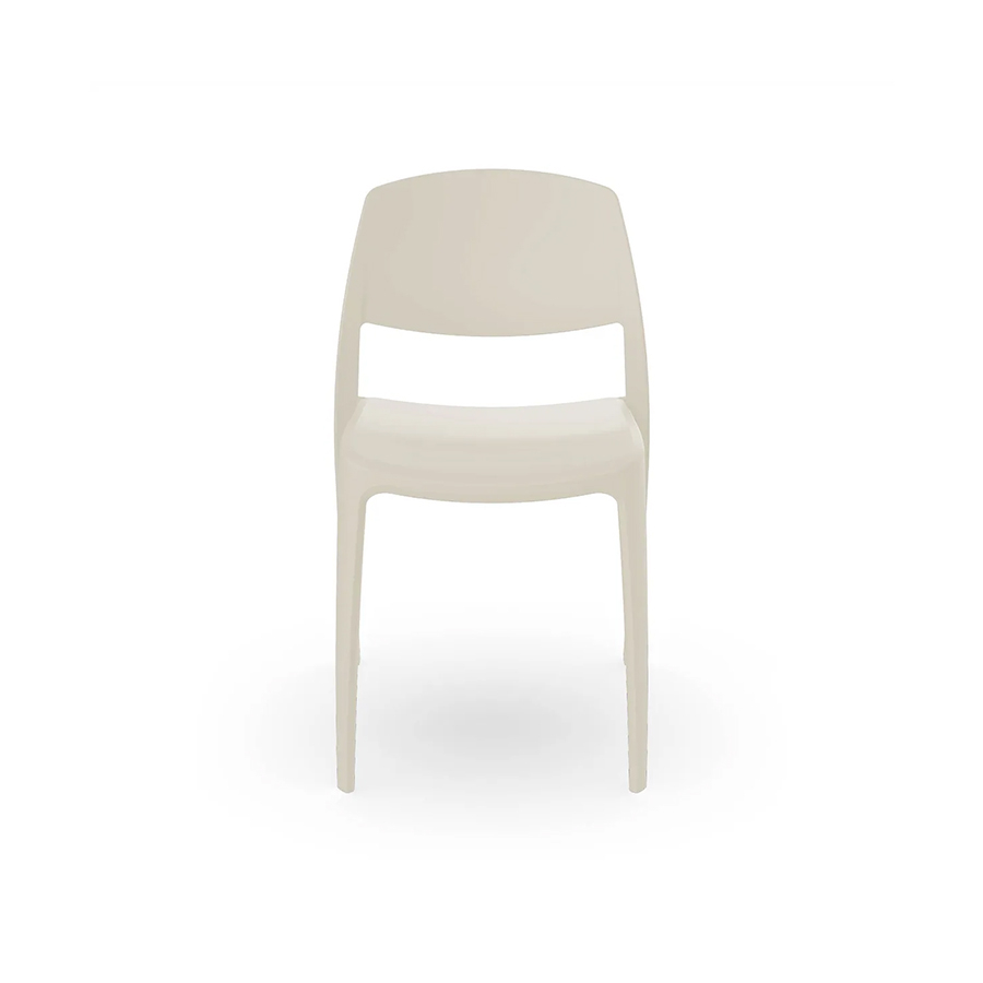 Silla de terraza resistente y apilable modelo Smart en color mafia de la firma Resol