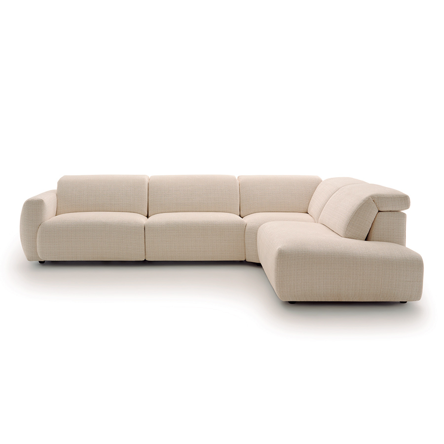 Sofá rinconera relax Cielo tapizado en beige