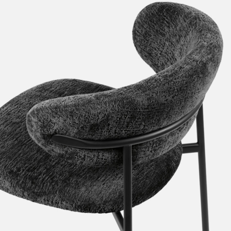 Detalle de la silla Oleandro 2031 en color negro