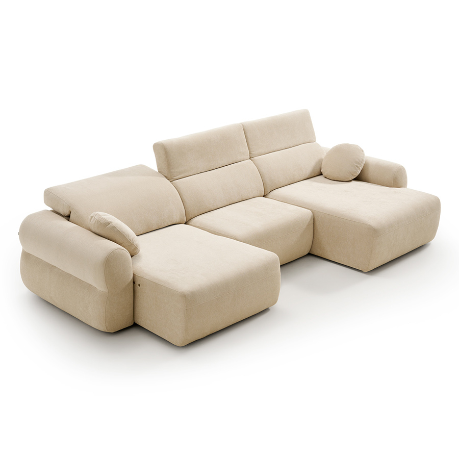 Chaiselongue deslizante Calma Bold con cabezales abatibles de Reyes Ordoñez