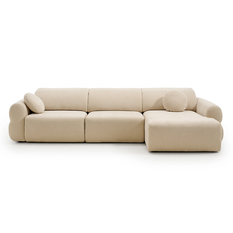 Chaiselongue deslizante Calma Bold tapizado beige