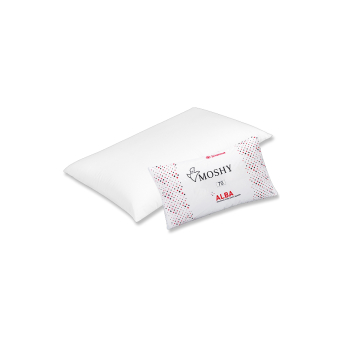 Almohada Alba de alto volumen, con relleno de fibra virgen y hueca, 100% poliéster