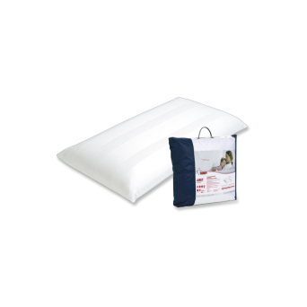 Almohada Aret con relleno técnico de fibra Ergotex® y Lyocell natural, doble funda 100% algodón y firmeza media-alta