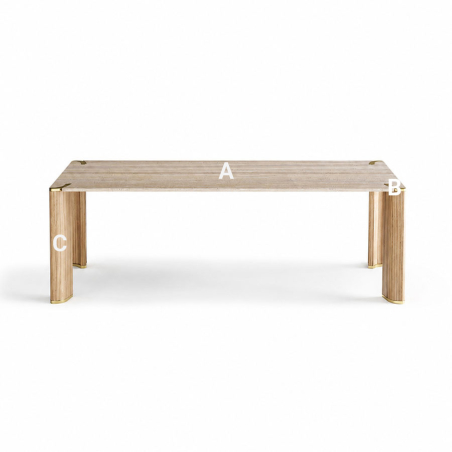 Elección de acabados de la mesa de comedor Horus