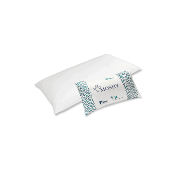 Almohada Fil de altura y firmeza media, con relleno de fibra virgen con tratamiento anti--ácaros