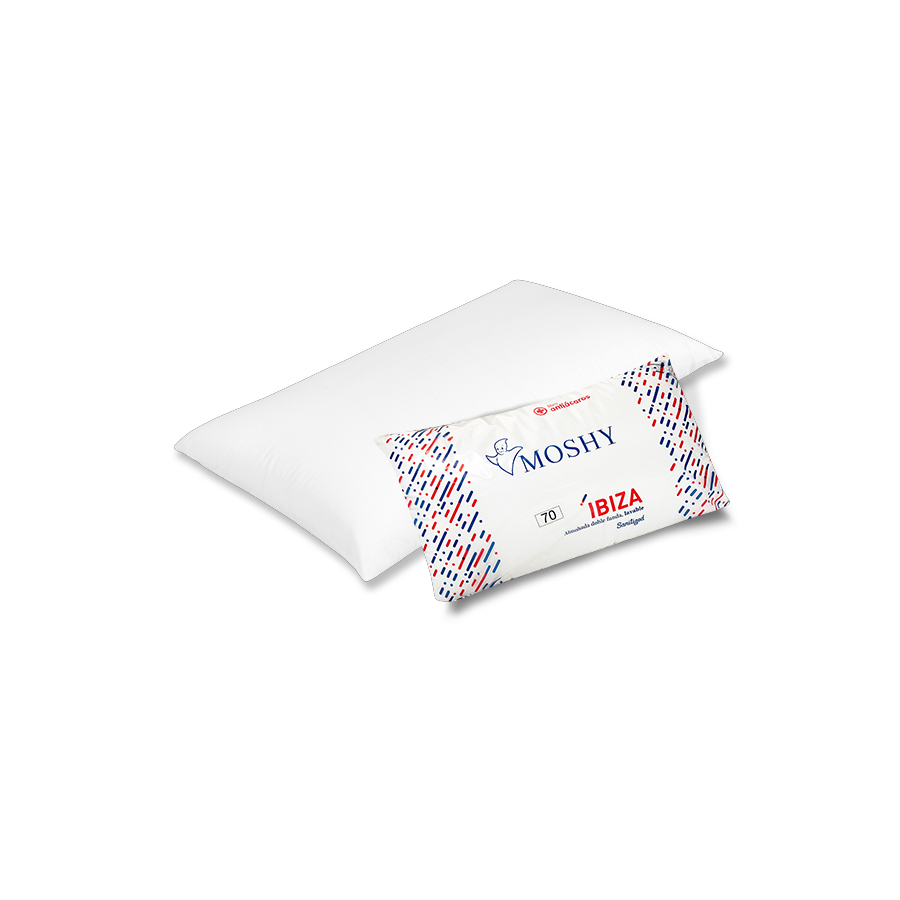 Almohada Ibiza con relleno de fibra y tratamiento Sanitized