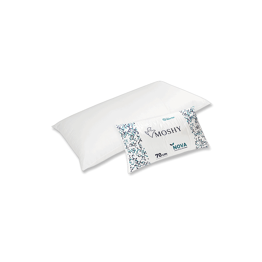 Almohada Nova viscoelástica con relleno de fibra virgen Fibertex® y firmeza media-baja