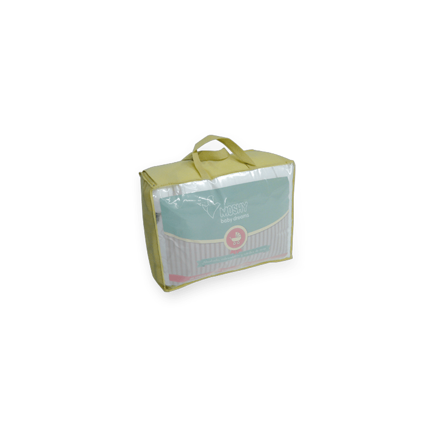 Pack Baby Dream con almohada infantil, edredón nórdico y cubrecolchón de fibra