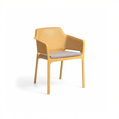 Silla de terraza Net confort con cojín para asiento incluido de la firma de diseño Nardi