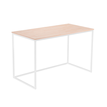 Mesa escritorio Mia con estructura metálica blanca