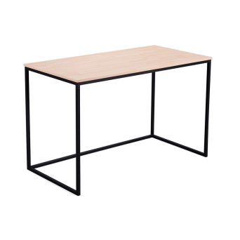 Mesa escritorio Mia con estructura metálica blanca 2