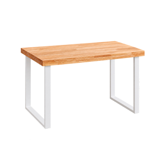 Mesa escritorio Natural con tapa roble de grosor 5,4cm