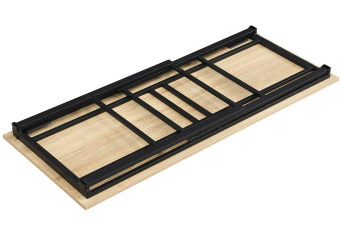 Mesa escritorio plegable Fold con estructura metálica 2