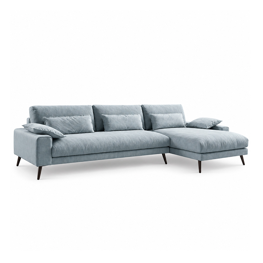 Chaiselongue Dallas tapizado azul de Pedro Ortiz