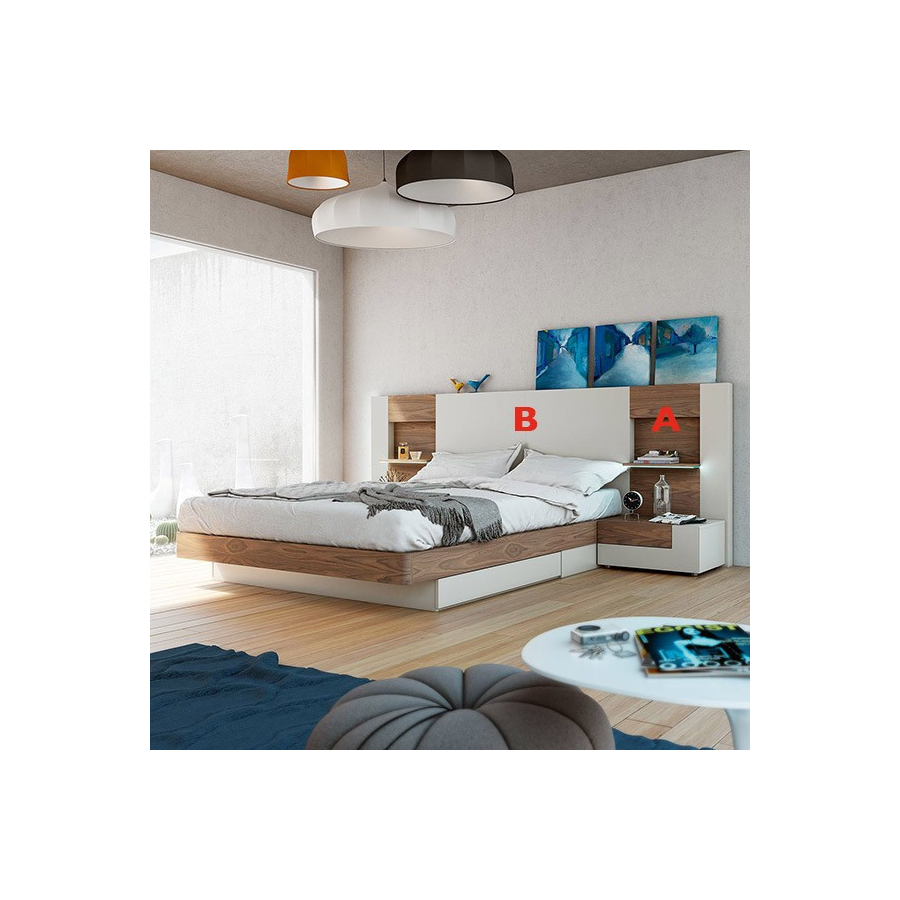 dormitorio moderno de madera