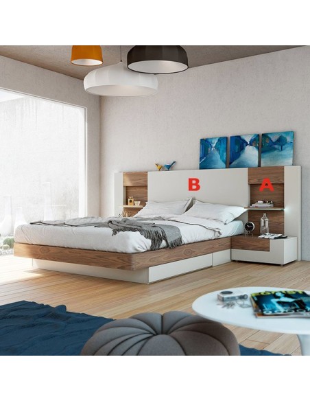 dormitorio moderno de madera