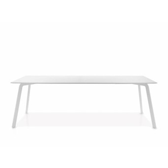 Mesa kone loyra en acabado blanco.