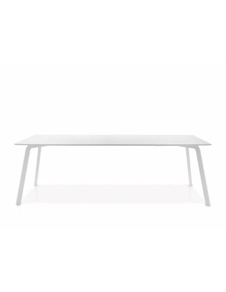 Mesa kone loyra en acabado blanco.