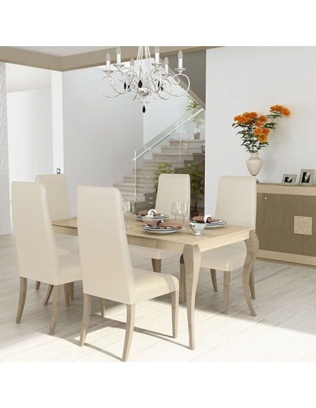 mesa de comedor de estilo contemporáneo en Muebles Lara