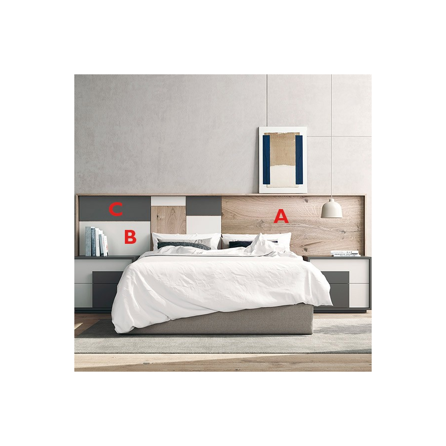 dormitorio contemporáneo Oslo 4 en Muebles Lara