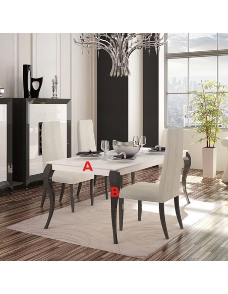 Mesa de comedor lacada Basik  1 | Costera Mobles en Muebles Lara