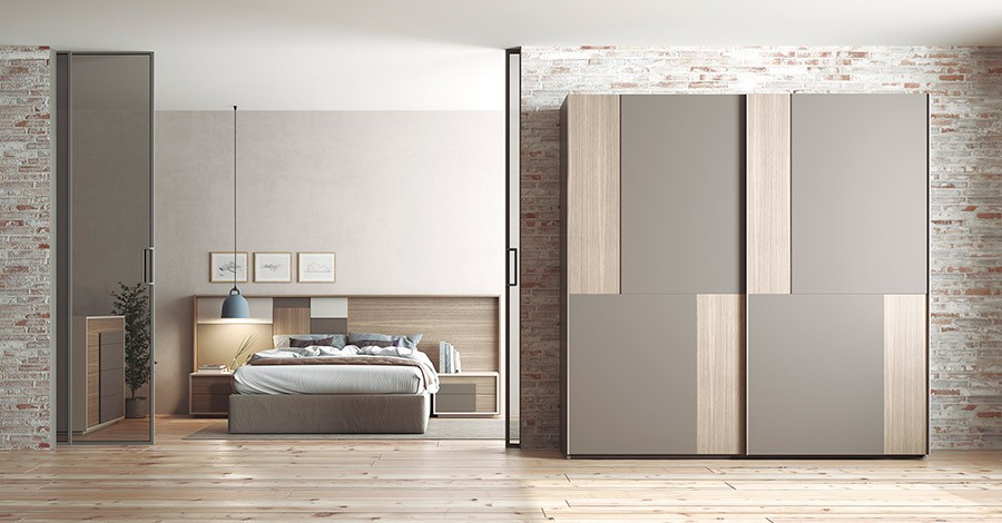 dormitorio contemporáneo Oslo en Muebles Lara