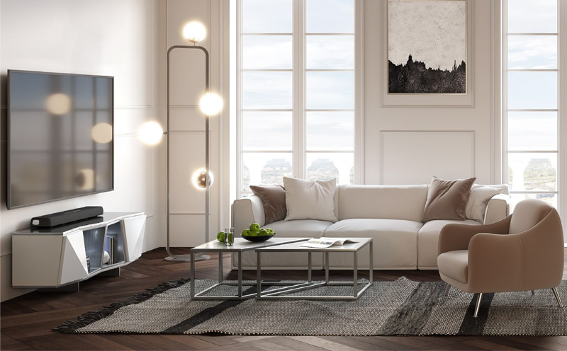 Salón de estilo contemporáneo MX01 Franco Furniture
