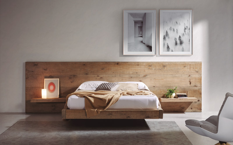 Dormitorio Sleep fabricado en madera maciza reciclada
