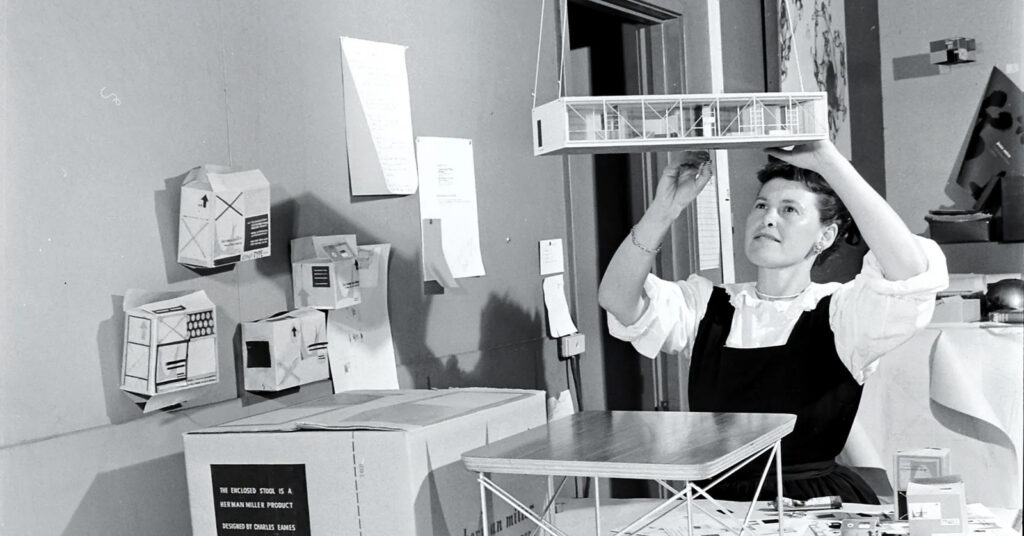 Ray Eames, creadora del diseño icónico sillón Eames