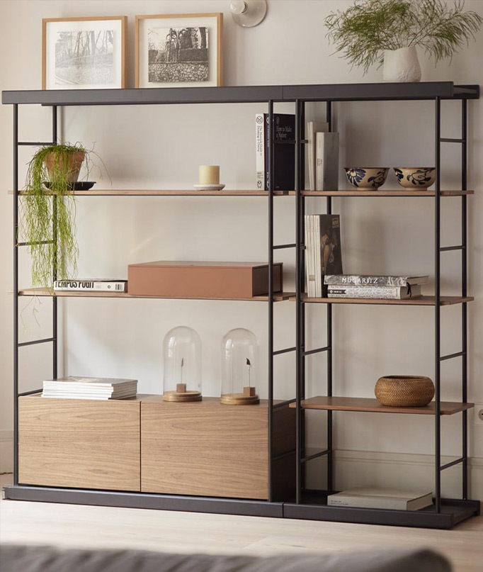 Estantería Bost de Treku, ideal para poner en tu zona de lectura para ordenar tur libros.