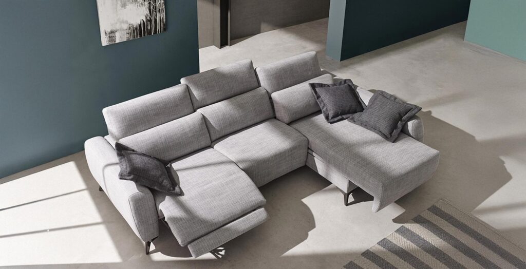 Plano cenital de la Chaiselongue relax Genio de Acomodel
