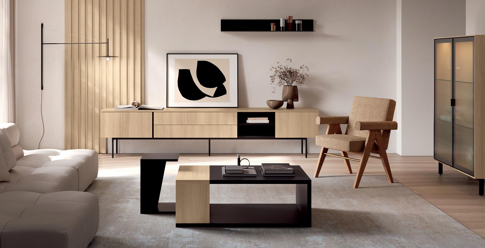 Muebles de salón Tegar en madera