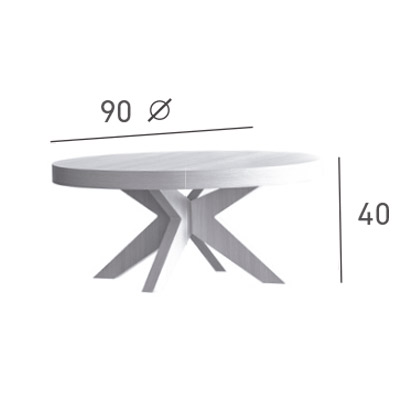 mesa de centro roma madera