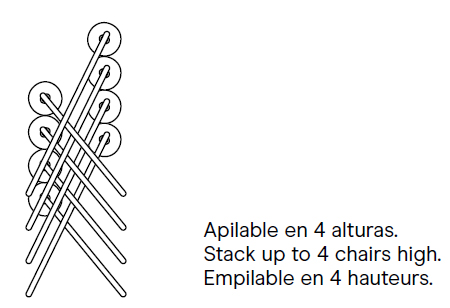 Silla Roll Sancal apilable 